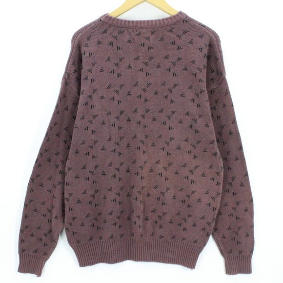 Vintage Motto Red Dot Sweatshirt Crewneck Men's Gray Pullover Long Sleeve XL - Picture 5 of 7